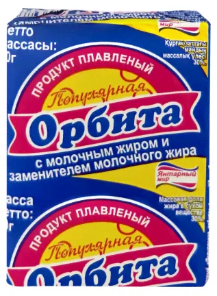 Продукт плавленый Янтарный мир Орбита Популярная 30% 70 г