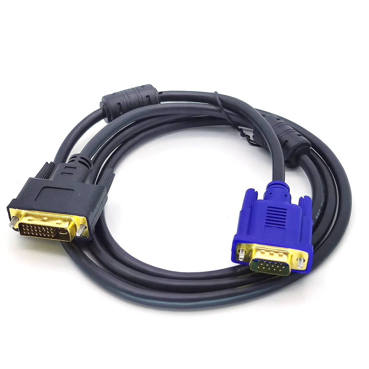 Кабель DVI-I(п) - VGA(п) Орбита OT-AVW03 пвх черный круглый 1,5 м. (TS-3028)-0